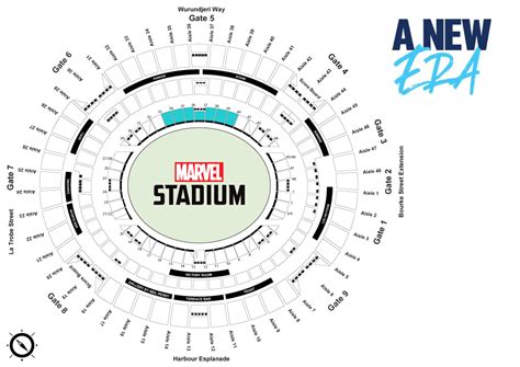 Marvel Stadium Gate Map