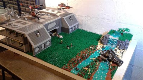 HUGE LEGO Star Wars The Clone Wars- Clone Base on Cardia MOC Build - YouTube