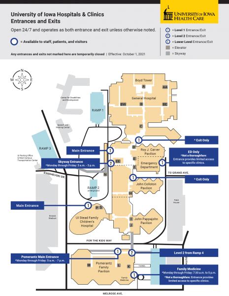 University Of Iowa Campus Map Parking