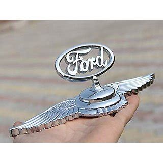 Buy 3D Chrome Metal Car Front Hood Ornament Car Bonnet Sticker Badge Ford Logo Ford Badge Ford ...