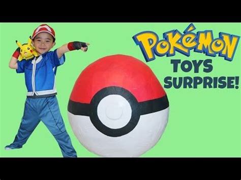 Pokemon Giant Toys Surprise Egg Opening Unboxing Fun With Ash Ketchum Pikachu Ckn Toys | Best ...