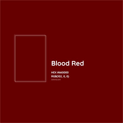 About Blood Red - Color meaning, codes, similar colors and paints - colorxs.com