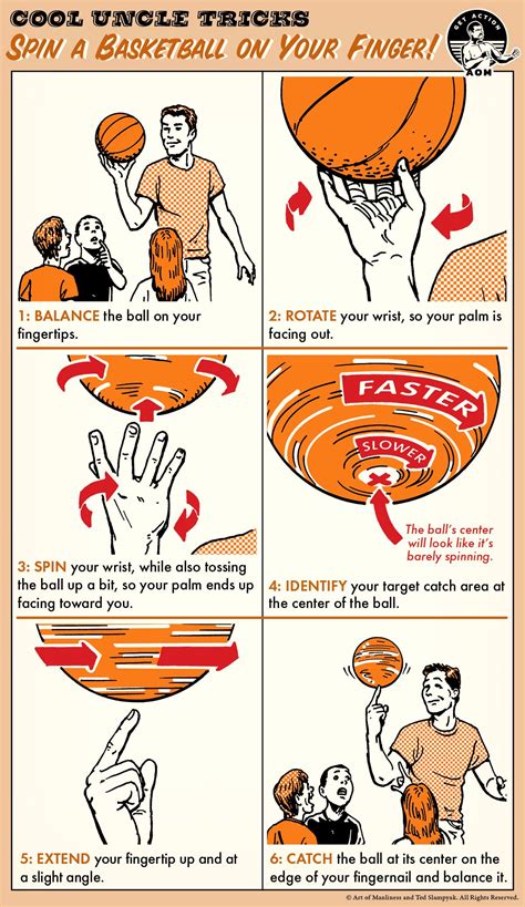 Cool Uncle Tricks: How to Spin a Basketball on Your Finger | Hand tricks, Pen tricks, Cool uncle