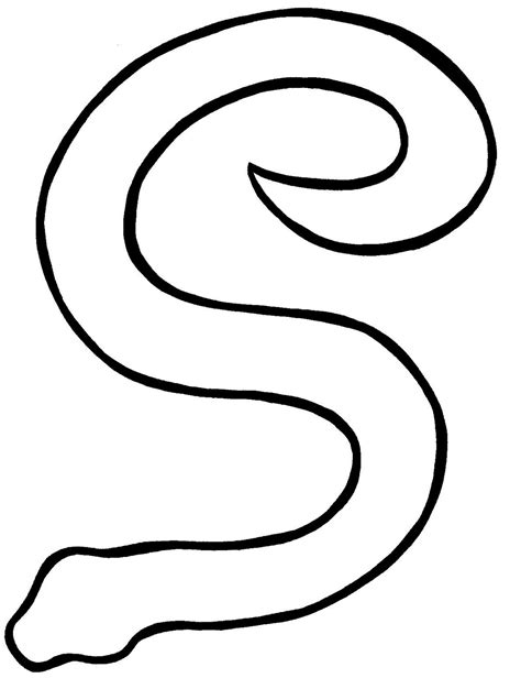 Snake Outline Template - ClipArt Best