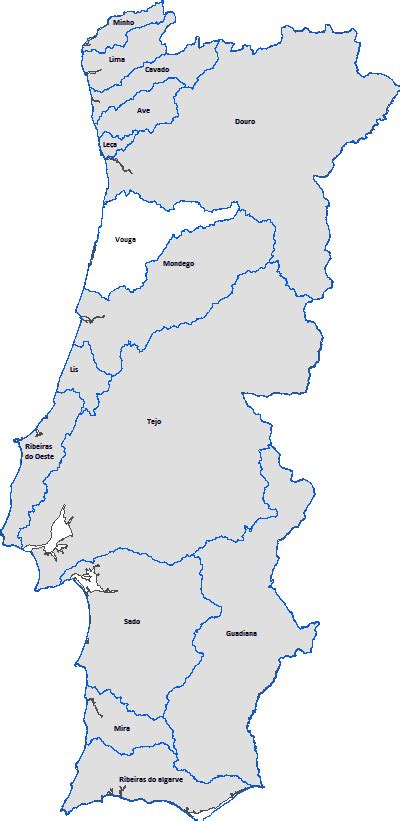 The hydrological basin of river Vouga location in Portugal and... | Download Scientific Diagram