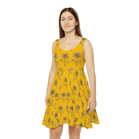 Sunflower Dress Women - Etsy