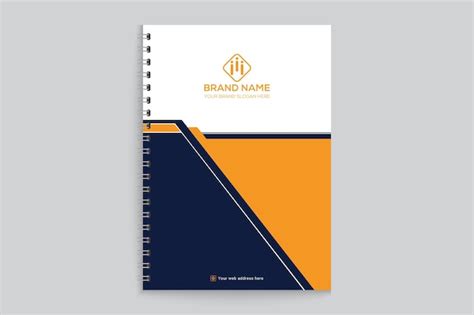 Premium Vector | Corporate notebook cover design for business