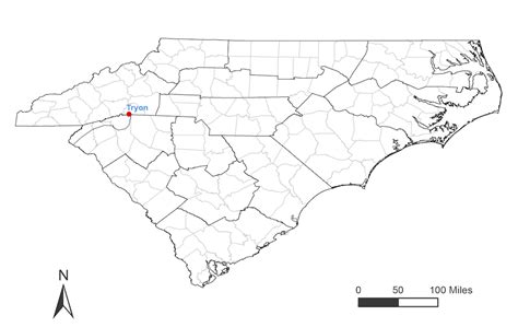 Tryon North Carolina Map - Map Of New Jersey