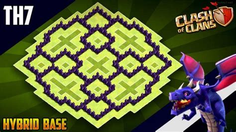 New ULTIMATE TH7 Hybrid & Trophy [Defense] Base 2019 !! Town Hall 7 Hybrid Base Design - Clash ...