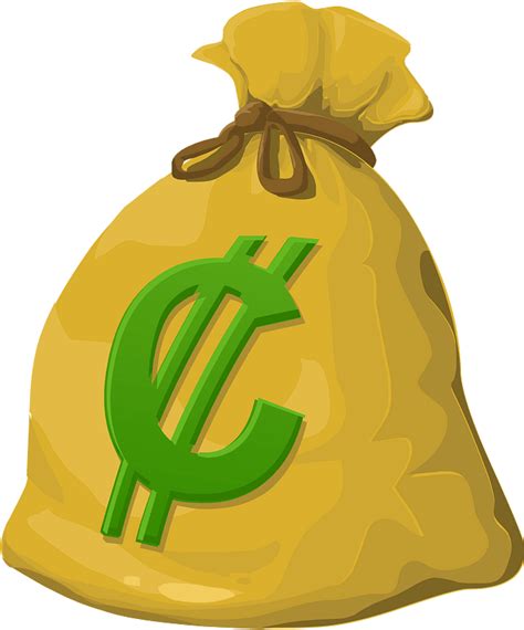 Money bag clipart. Free download transparent .PNG | Creazilla