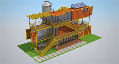 Container House 04 3D Model $39 - .3ds .fbx .max .obj - Free3D