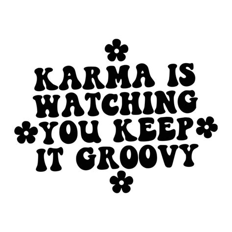 Groovy Quotes Typography Black and White for print 15571918 Vector Art ...