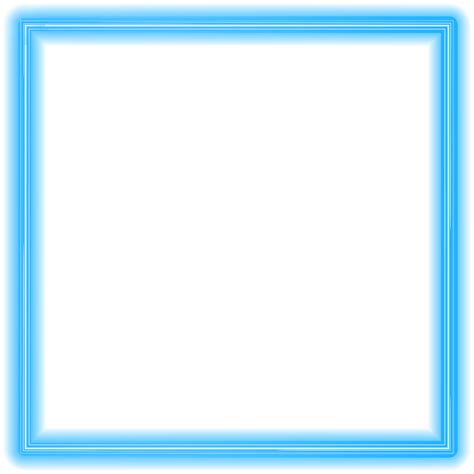 Blue Neon Border Frame PNG Clipart | Gallery Yopriceville - High-Quality Free Images and ...