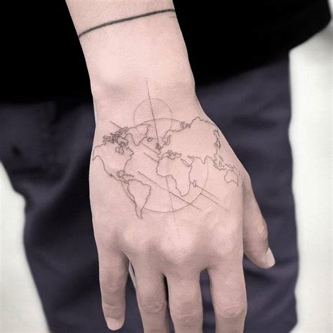 World In Hands Tattoo