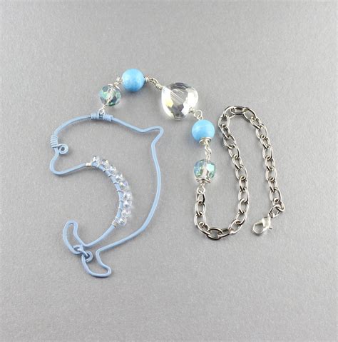 Dolphin Car Decor Adorable Wire Formed & Wire Wrapped Dolphin