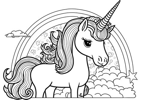 Unicorn Coloring Pages