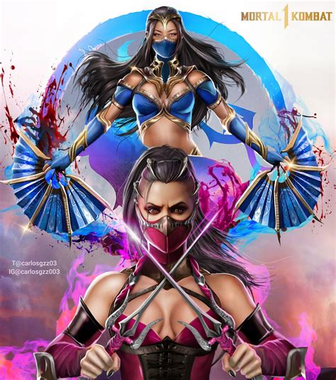 A moment away from our duties (Kitana & Mileena by Shizzyzzzzzz) : r/Kiteena