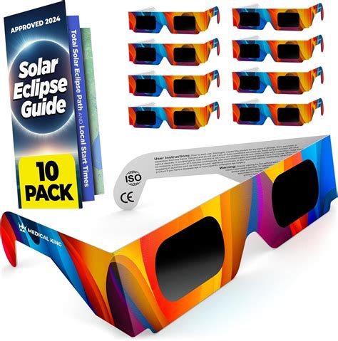 Solar Eclipse Glasses 10 pack - 2024 CE and ISO Botswana | Ubuy