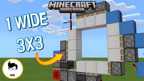 Minecraft BE PERFECT 3X3 PISTON DOOR! (PE/Xbox/Windows10/Switch) - YouTube