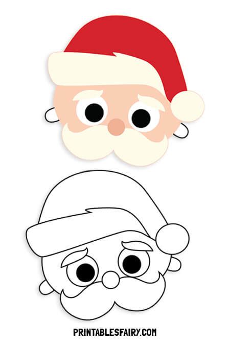 Free Printable Christmas Masks - The Printables Fairy