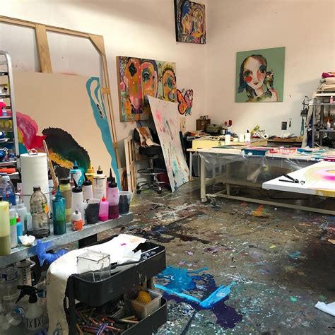 Goodbye Messy Studio...see you next week! ️ Art Studio Space, Art Studio At Home, Space Art ...