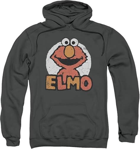 Sesame Street Mens Elmo Name Pullover Hoodie at Amazon Men’s Clothing store