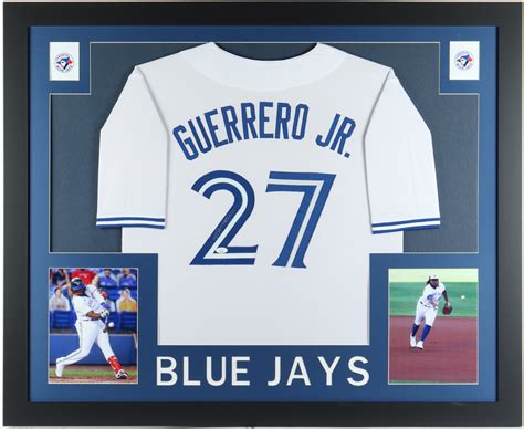 Vladimir Guerrero Jr. Signed Custom Framed Jersey Display (JSA ...