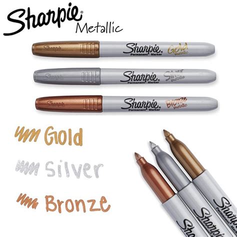 Sharpie Permanent Markers – Metallic Colours – Artzmania