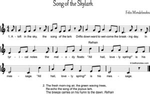 Song of the Skylark - Beth's Notes