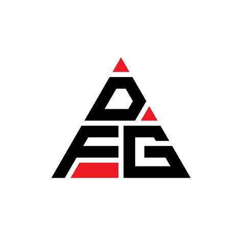 DFG triangle letter logo design with triangle shape. DFG triangle logo design monogram. DFG ...