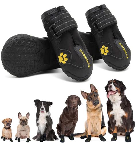 Balacoo Dog Shoes Dog Boots Mesh Rain Boots Pet Mountaineering Shoes with Reflective Strip and ...