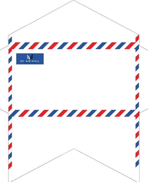 Old-Fashioned Correspondence: Airmail envelopes | Airmail envelopes, Envelope template, Mail art ...