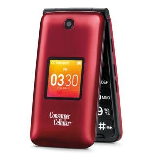 Consumer Cellular Go Flip Cell Phone - Red