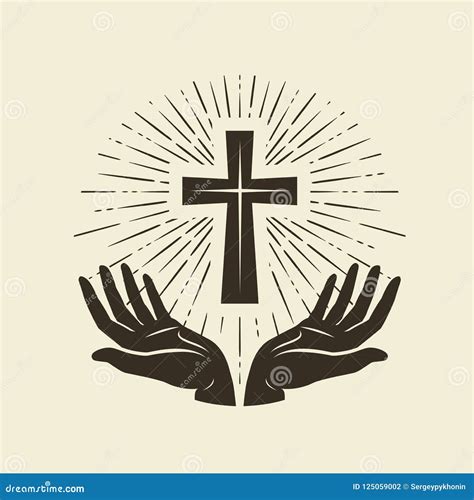 Worship Logo. Cristian Symbols. The Cross Of Jesus In A Musical Note ...