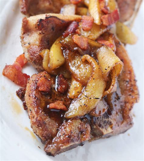 Easy Pork Chops with Apples and Bacon | Recipe - The Anthony Kitchen