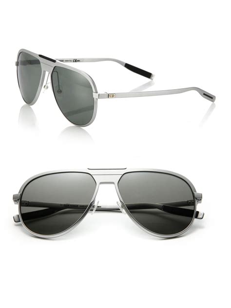 Dior homme 136/s 59mm Mirror Aviator Sunglasses in Metallic for Men | Lyst