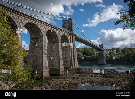 Menai bridge construction hi-res stock photography and images - Alamy