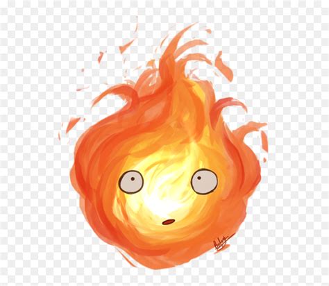 Calcifer By Blackdiamond13-d8na3df Howl"s Moving Castle - Howl's Moving Castle Calcifer Png ...