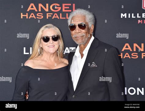 WESTWOOD, CA - AUGUST 20: Lori McCreary (L) and Morgan Freeman attend the LA Premiere of ...