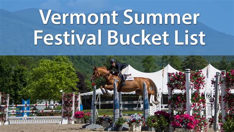 Vermont Summer Festival Bucket List - The Plaid Horse Magazine