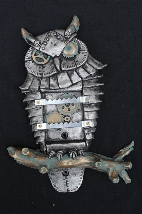 Steampunk Owl Jewellery Hanger, Wall Art Sculpture by charleswainman on DeviantArt