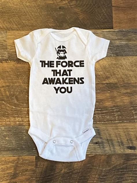 The Force That Awakens You Disney Baby Onesie Star Wars | Etsy | Baby onesies, Funny babies ...