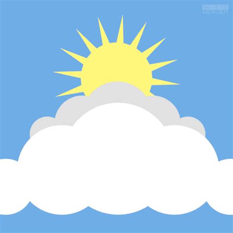 Sun Animation With Clouds