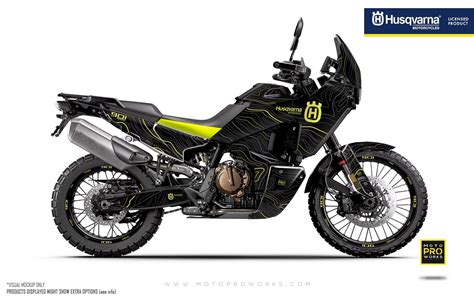 HUSQVARNA Norden 901 GRAPHICS - "Topography" (Black/Yellow) - MotoProWorks | Decals and Bike ...