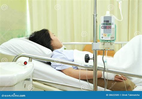 Patient In Hospital Bed Royalty Free Stock Photo - Image: 38622585