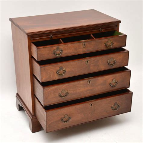 Small Antique Mahogany Bachelors Chest of Drawers - Marylebone Antiques