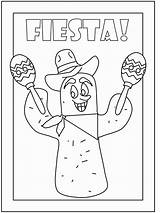 Free Fiesta Coloring Pages Printable Download  sketch template