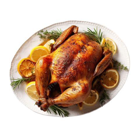 Baked Chicken For Festive Dinner, Thanksgiving Table Setting, Roasted Chicken, Baked Chicken PNG ...