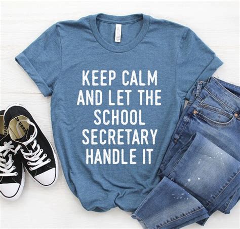 School Secretary Shirt School Secretary Gifts Front Office | Etsy