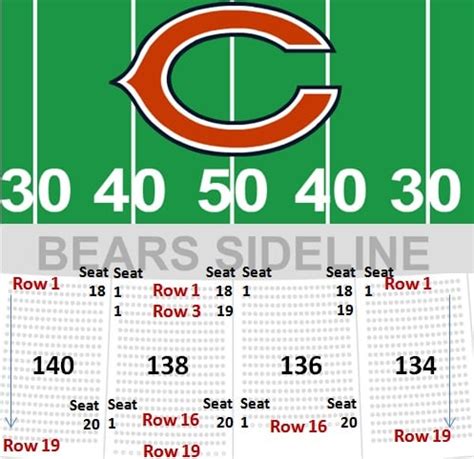 Soldier Field Seating Chart with Views, Rows, Seat Numbers